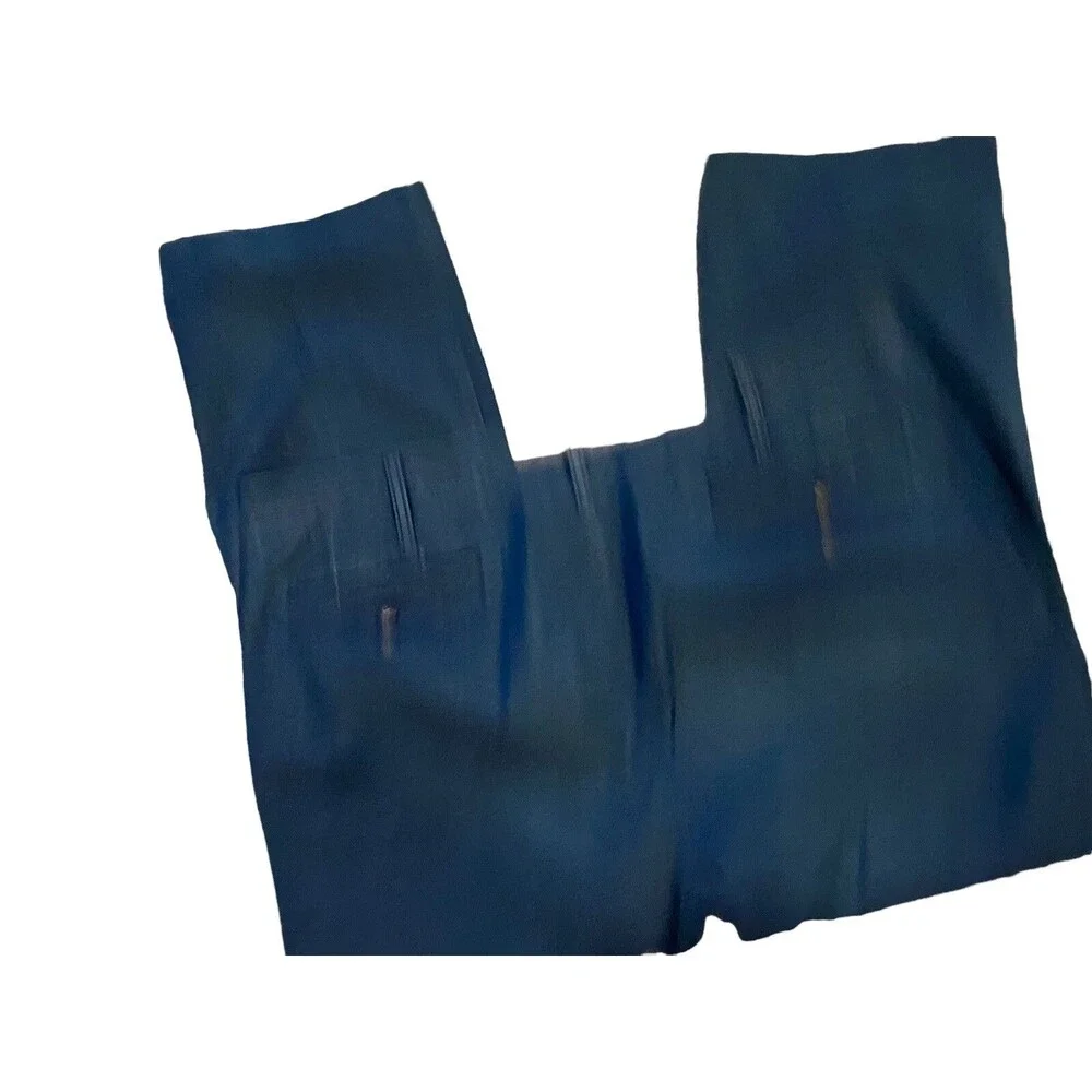 Tincati Milano Mens Italian Cotton Chambray Trouser Size 40 Blue Tailored Luxury